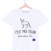 c est moi l elan derriere toi francois damiens tshirt homme blanc federation francaise de la replique culte