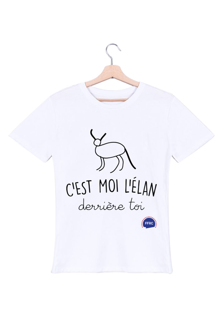 c est moi l elan derriere toi francois damiens tshirt homme blanc federation francaise de la replique culte